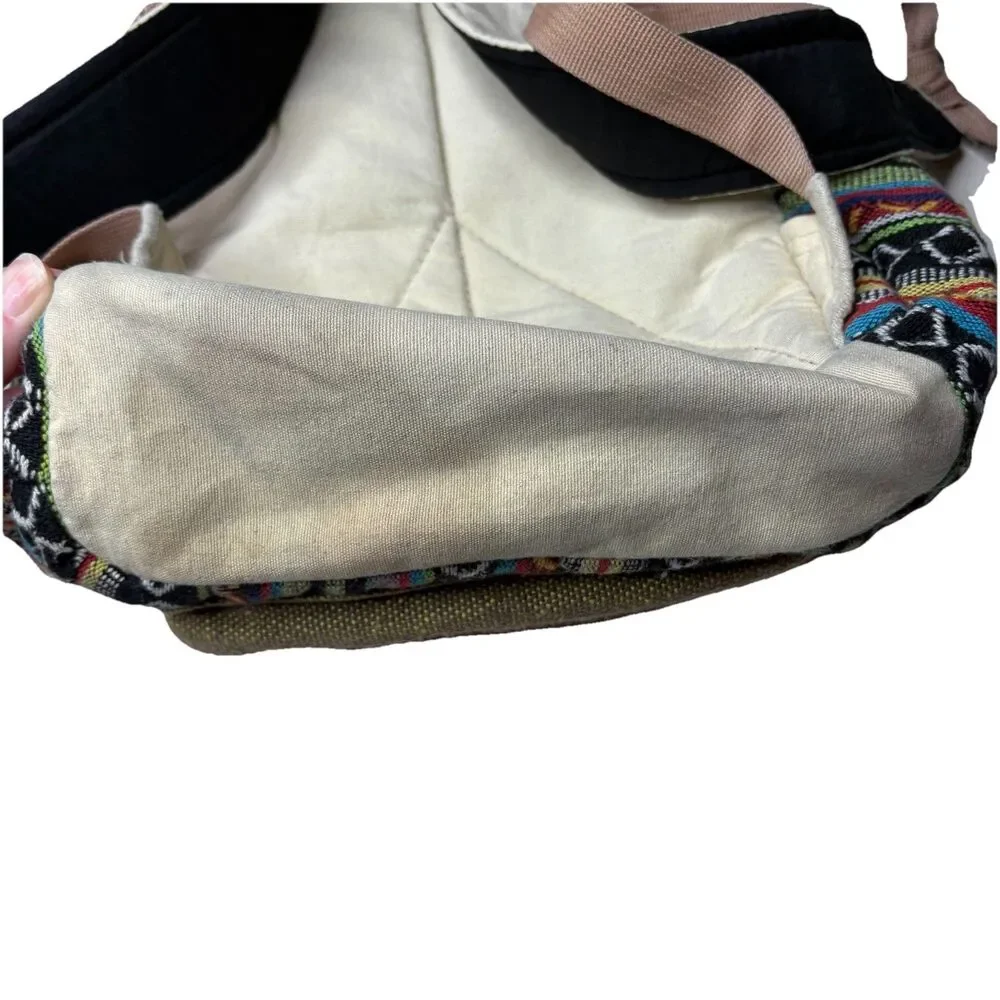 Himalayan Hemp THC Free Multi Color Handmade Backpack Rising International
